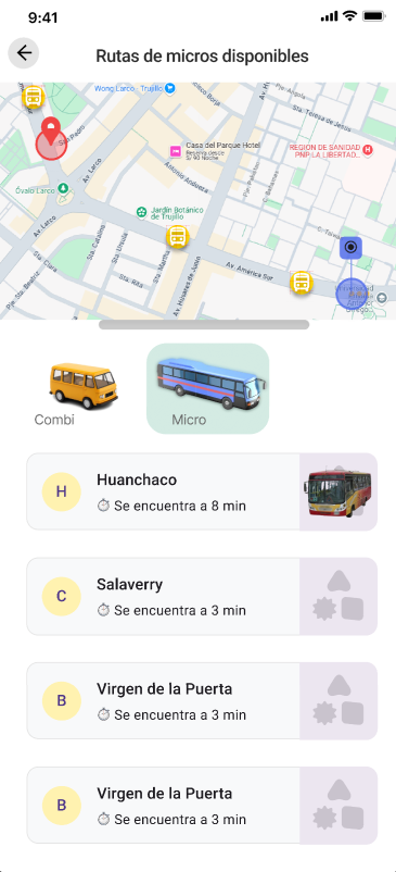 Pantalla principal de búsqueda